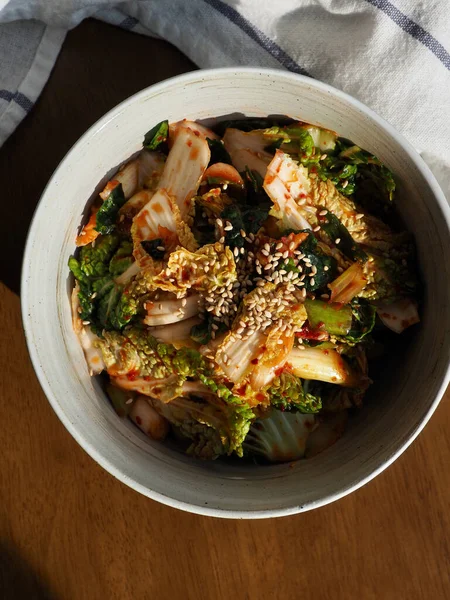 Traditionelles Koreanisches Essen Kohl Kimchi — Stockfoto