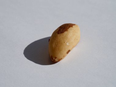 Organic Brazil Nuts with White Background