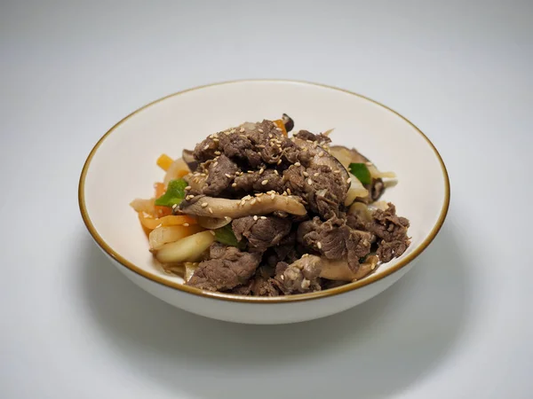Traditionelles Koreanisches Essen Rindfleisch Bulgogi — Stockfoto
