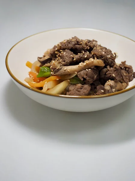 Traditionelles Koreanisches Essen Rindfleisch Bulgogi — Stockfoto