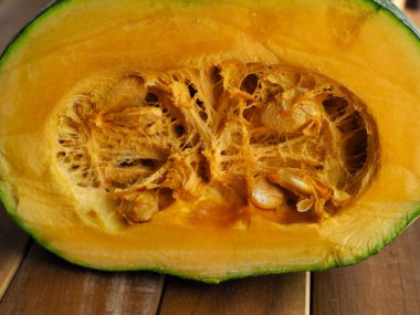 Organik tatlı balkabağı, sarı, vejetaryen