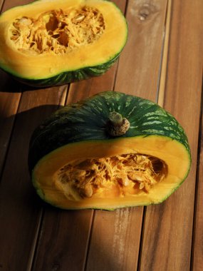 Organik tatlı balkabağı, sarı, vejetaryen