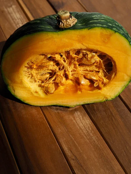 Organic sweet pumpkin, yellow, vegetarian