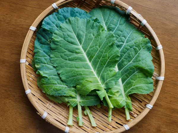 Čerstvé Organické Listy Zeleninové Kapusty — Stock fotografie