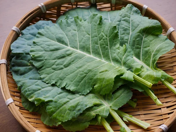 Organik Segar Daun Sayuran Kale — Stok Foto