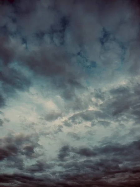 Nuvens Escuras Céu Paisagem — Fotografia de Stock