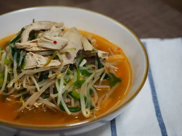 Comida Coreana Guisado Frango Cozinhar — Fotografia de Stock