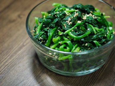 Kore geleneksel ıspanak bitkileri