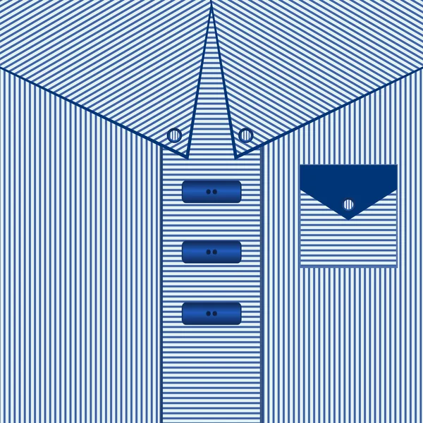 Çizgili erkek elbise arka plan. Mavi gömlek baba kart, vektör çizim