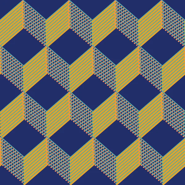 Cubos sin costura patrón de fondo Gráficos vectoriales