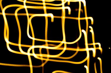 soyut ışık izleri