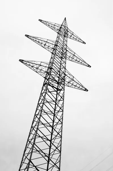 Poste Alta Potencia Cielo — Foto de Stock