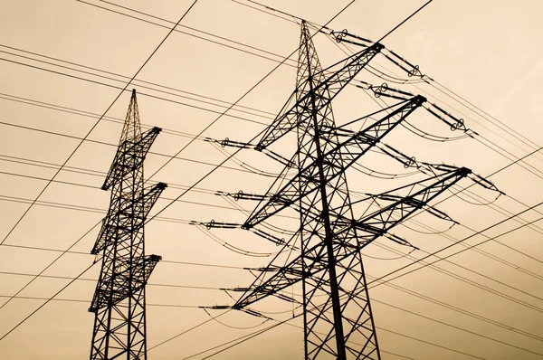 La Energía de la Torre Eléctrica — Foto de Stock