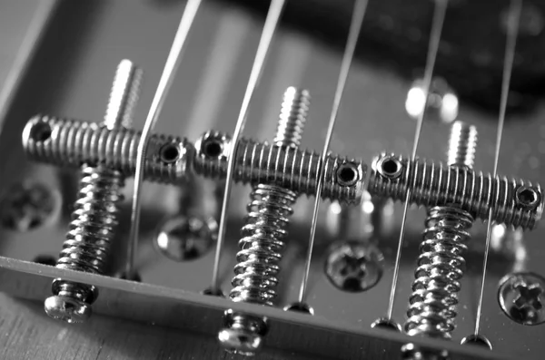 Detalle de una guitarra eléctrica — Foto de Stock