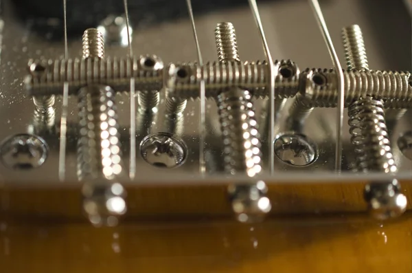 Detalj av en elgitarr — Stockfoto