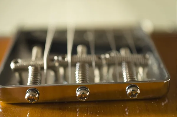 Detalj av en elgitarr — Stockfoto