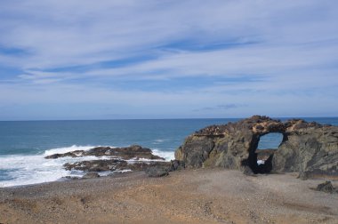 Fuerteventura güneyinde kaba kıyısında
