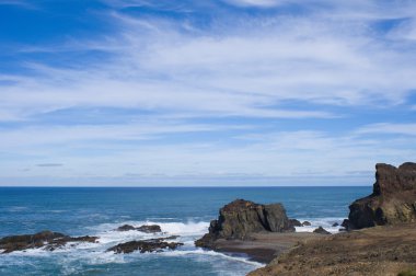Fuerteventura güneyinde kaba kıyısında