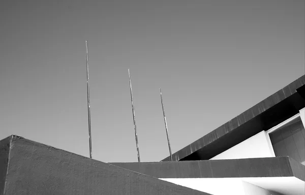 Techo con antenas — Foto de Stock