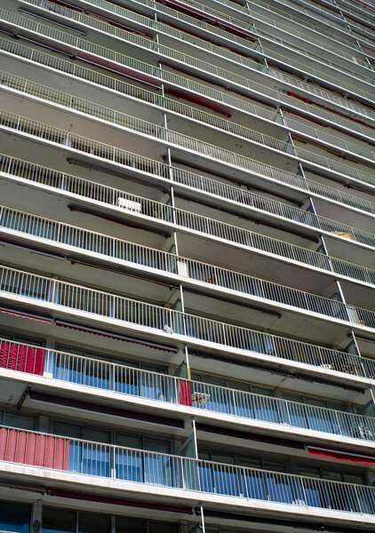 social housing in high-rise slab construction