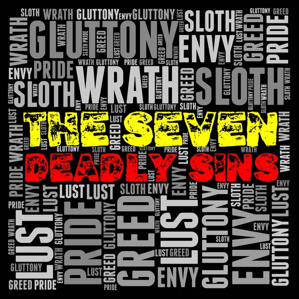 Word Cloud: The Seven Deadly Sins