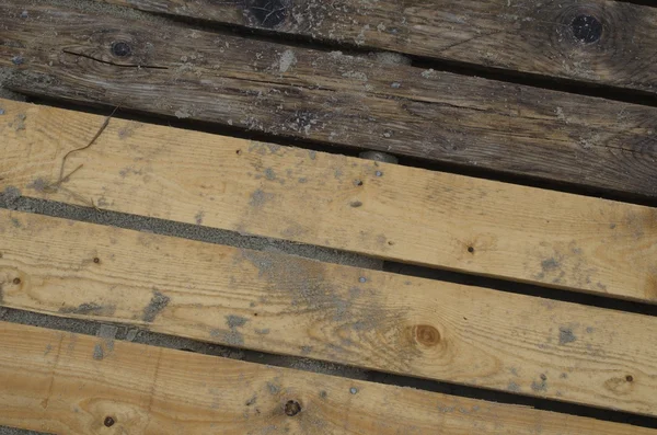 Planks at the beach — Stock Photo, Image