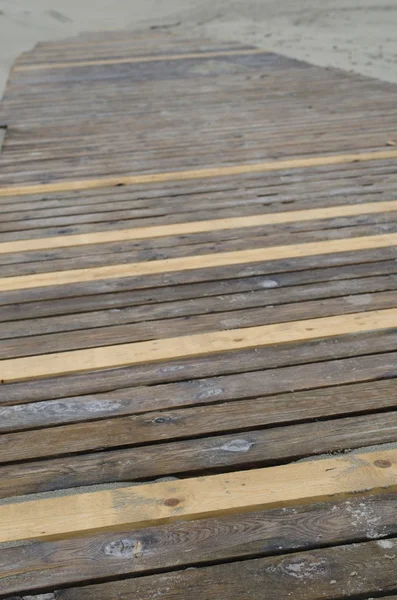 Planks at the beach — Stock Photo, Image