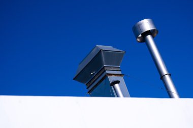 Modern baca çatı üzerinde