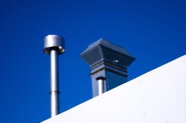 Modern baca çatı üzerinde