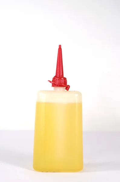 Plastik şişe sıvı ile