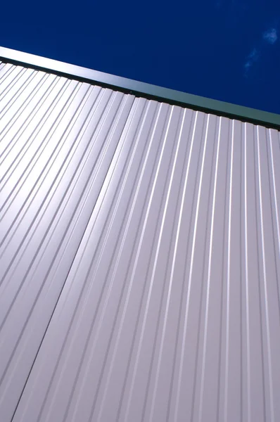 Metallic industrial facade — Stock Photo, Image