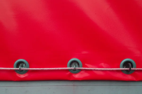 Rote Kunststoffleinwand — Stockfoto