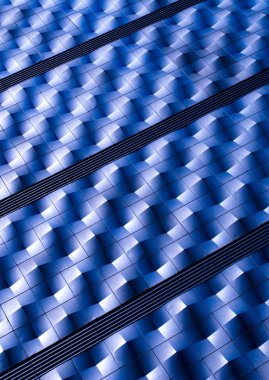 Mavi fütüristik cephe