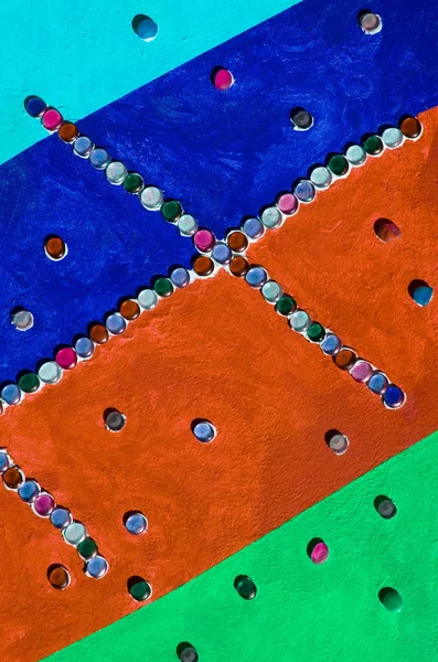 Kolorowe fasady z mozaiki — Zdjęcie stockowe