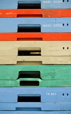 Colorful boxes surface