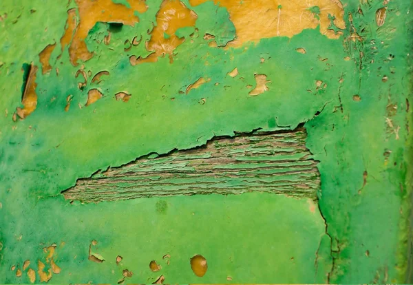 Madera pintada verde — Foto de Stock