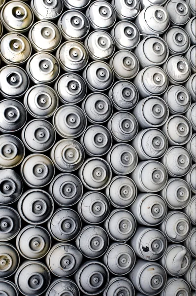 Fundo latas de aerossol — Fotografia de Stock