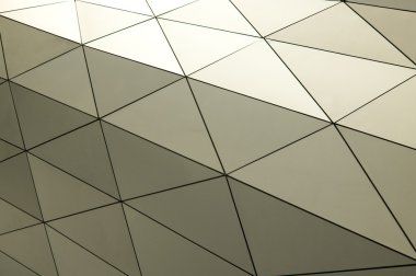 Beige metallic tiles