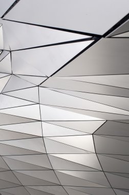 Beige metallic tiles