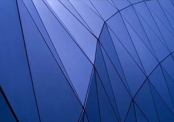 Blue metallic tiles — Stockfoto