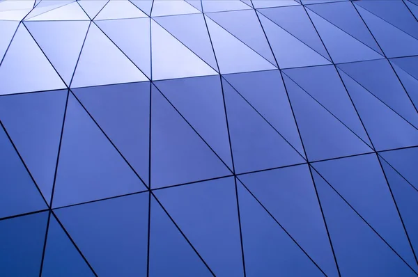 Blue metallic tiles — Stockfoto