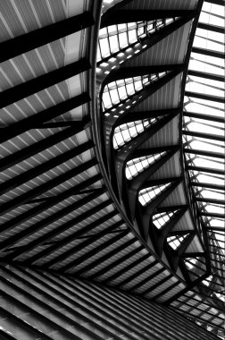 Futuristic steel construction