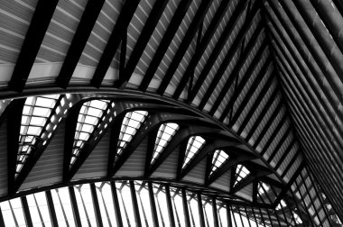 Futuristic steel construction