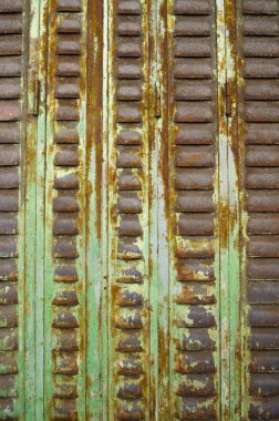 Paslı metal havalandırma paneli