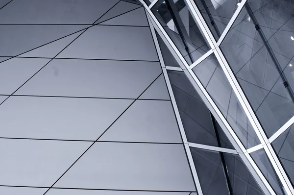 High glass facade of building