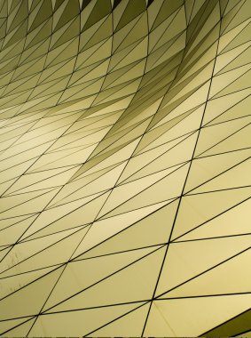 geometric metallic tiles