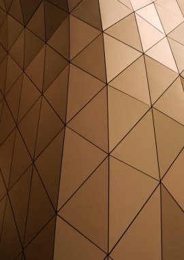 geometric metallic tiles