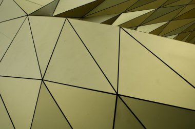 geometric metallic tiles