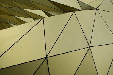 geometric metallic tiles