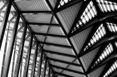 Futuristic steel construction